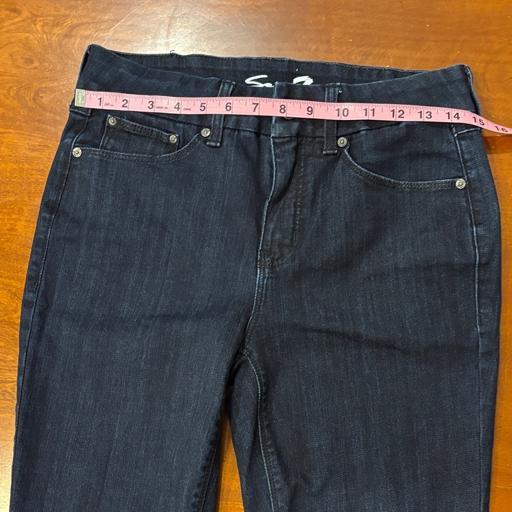 Seven7‎ Women's Deep Indigo Tummyless High Rise Skinny Jeans. Like New.  8 - Picture 6 of 13